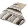 duvalay slaapzak coffee cream stripe