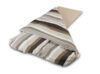 duvalay slaapzak coffee cream stripe