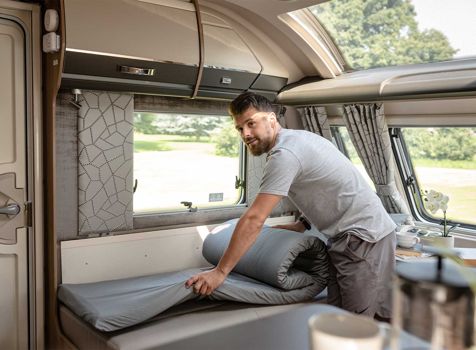standaard topper caravan