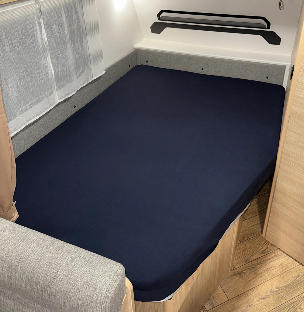 fransbed hoeslaken donkerblauw